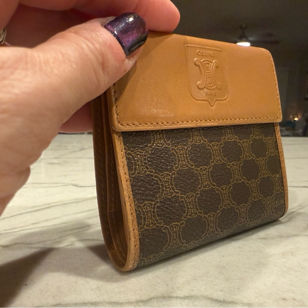 CELINE MACADAM BI-FOLD COMPACT WALLET VINTAGE - Picture 6 of 16